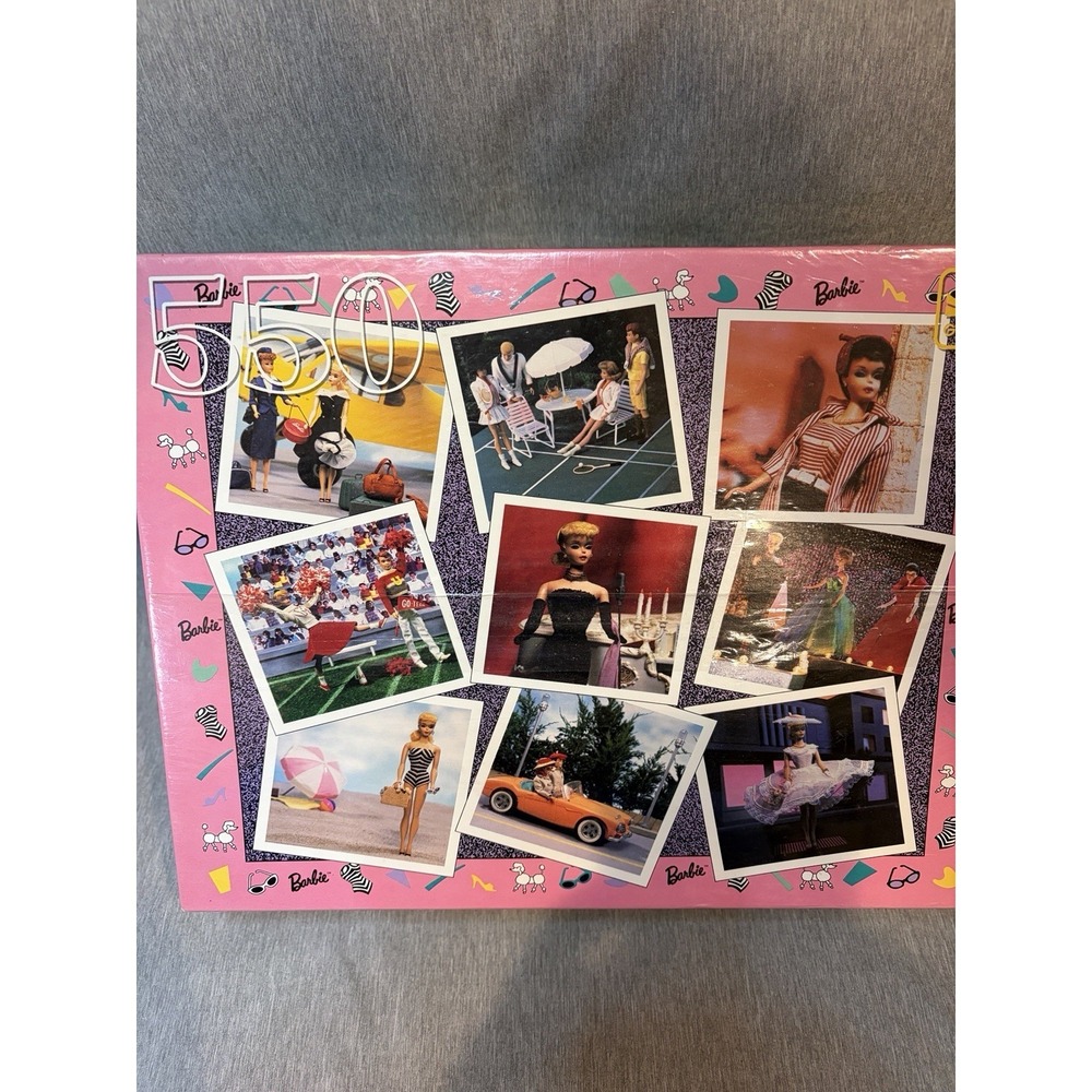 NEW Sealed Golden Mattel 1993 Vintage 550 pc Barbie And Doll Puzzle - Set Of 2